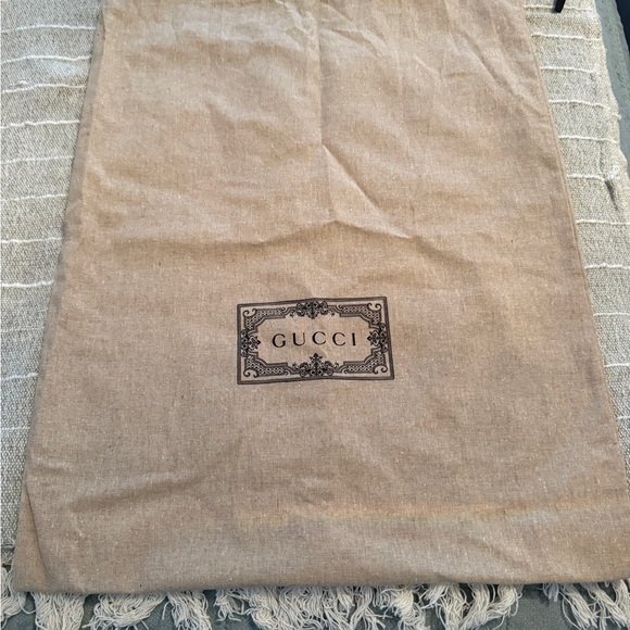 Gucci Dust Drawstring Bag Beige authentic - Picture 2 of 6